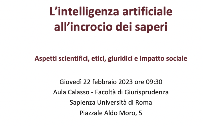 L&rsquo;intelligenza artificiale all&rsquo;incrocio dei saperi. Aspetti scientifici, etici, giuridici e impatto sociale